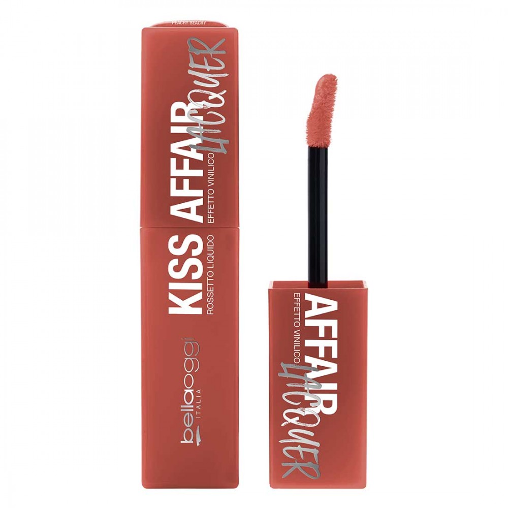 Bellaoggi Kiss Affair Lacquer Vinyl Effect Liquid Lipstick (Peachy Beachy)