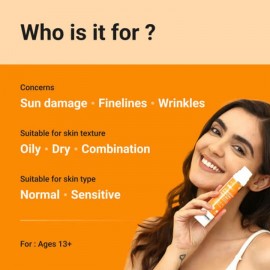 The Derma Co 1% Hyaluronic Sunscreen Aqua Gel, 50g 