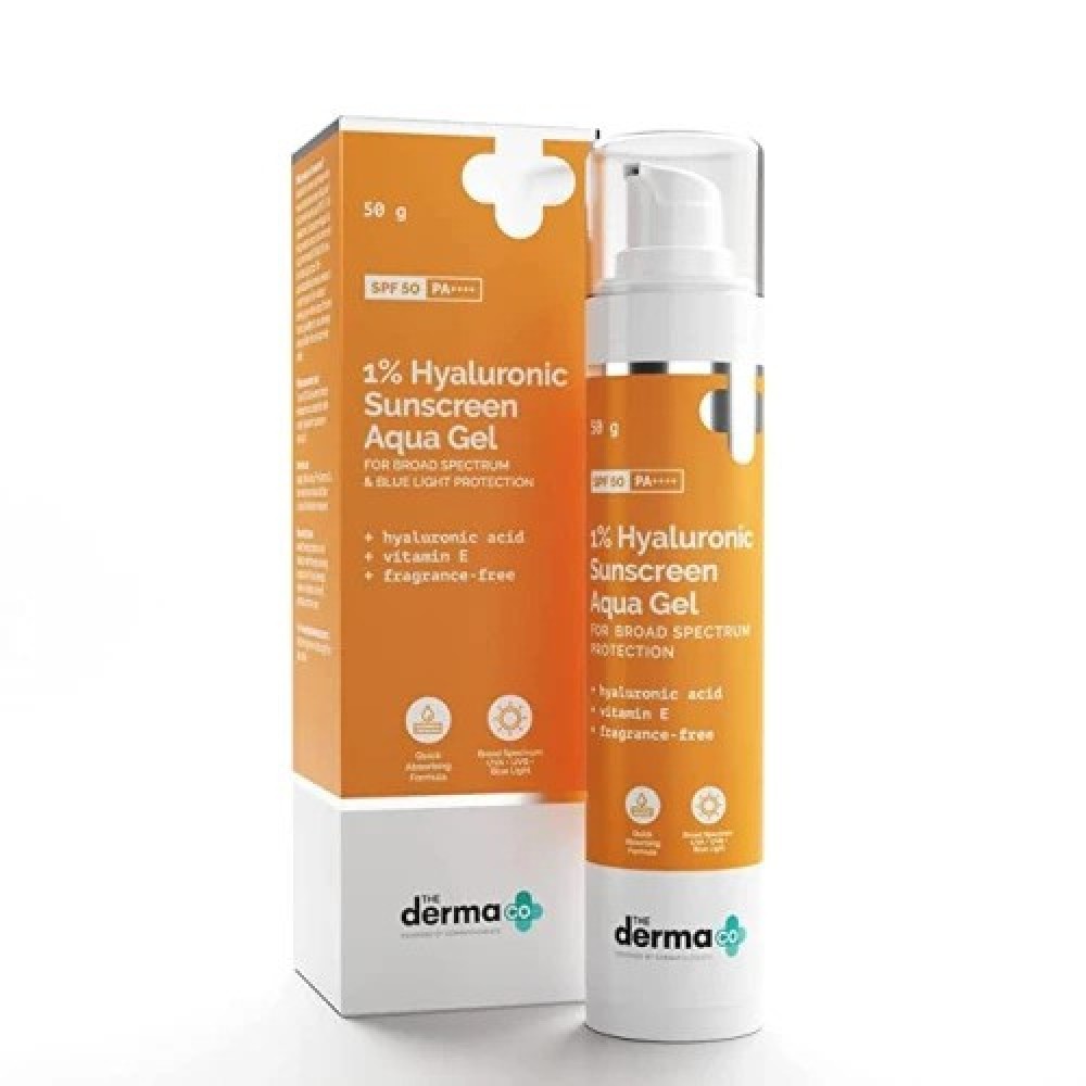The Derma Co. 1% Hyaluronic Sunscreen Aqua Gel SPF50 PA++++ -50g